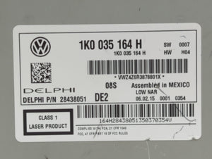 2014-2016 Volkswagen Beetle Radio AM FM Cd Player Receiver Replacement P/N:1K0 035 164 J 1K0 035 164 H Fits 2014 2015 2016 2017 OEM Used Auto Parts