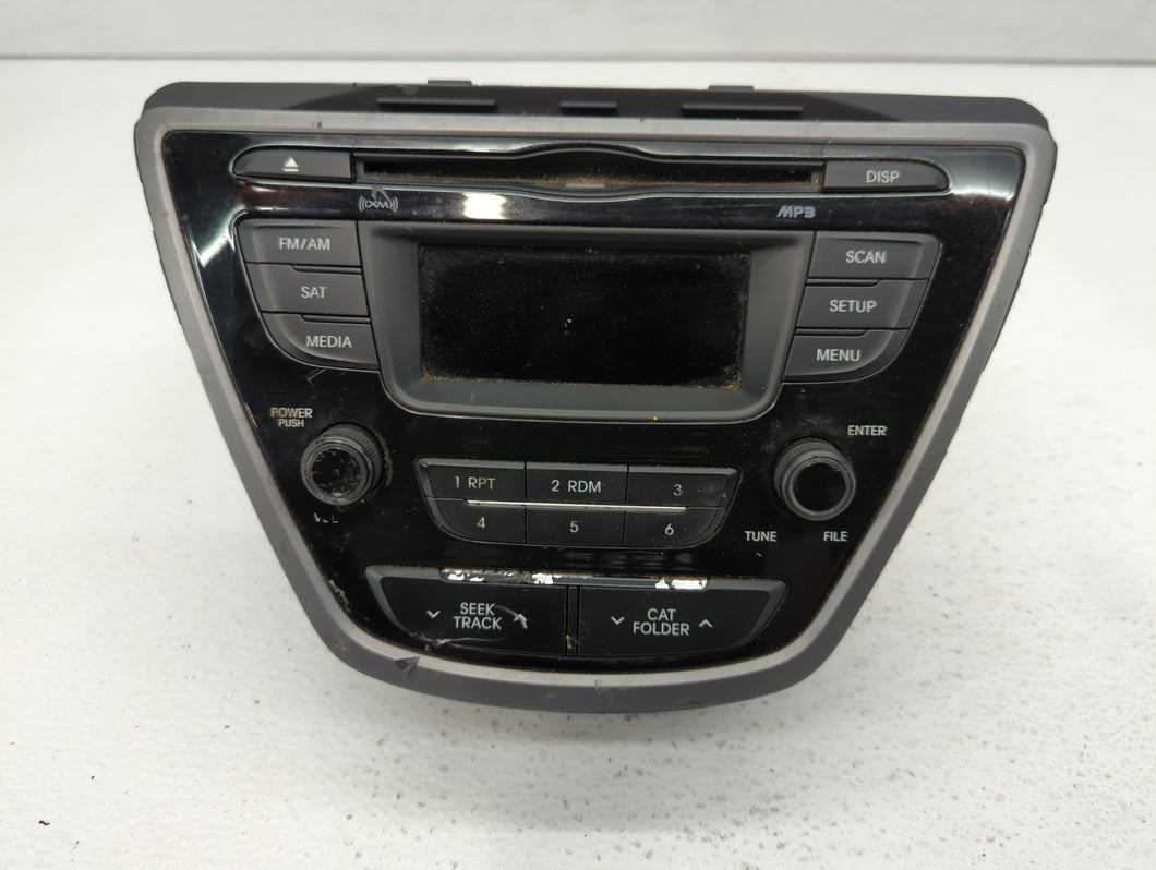 2014-2016 Hyundai Elantra Radio AM FM Cd Player Receiver Replacement P/N:96170-3X156GU Fits 2014 2015 2016 OEM Used Auto Parts