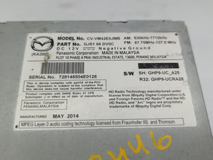 2014-2015 Mazda 6 Radio AM FM Cd Player Receiver Replacement P/N:GJS1 66 DV0C GJS2 66 DV0C Fits 2013 2014 2015 2016 OEM Used Auto Parts