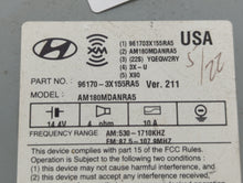 2013 Hyundai Elantra Radio AM FM Cd Player Receiver Replacement P/N:96170-3X155RA5 961703X155 Fits OEM Used Auto Parts