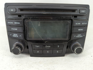 2012-2014 Hyundai Sonata Radio AM FM Cd Player Receiver Replacement P/N:96180-3Q700 Fits 2012 2013 2014 OEM Used Auto Parts