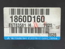 2007 Mitsubishi Outlander PCM Engine Computer ECU ECM PCU OEM P/N:1860C815 1860D040 Fits OEM Used Auto Parts