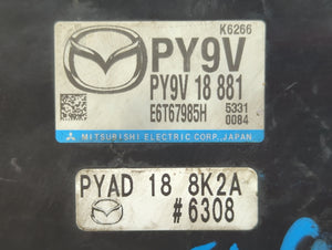 2016-2017 Mazda 6 PCM Engine Computer ECU ECM PCU OEM P/N:PY9V 18 881 PYAA 18 881A Fits 2016 2017 2018 OEM Used Auto Parts