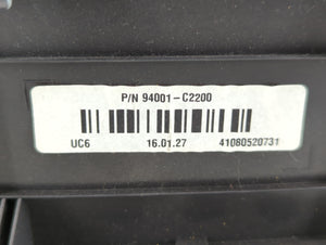 2016-2017 Hyundai Sonata Instrument Cluster Speedometer Gauges P/N:94001-C2200 94001-C2201 Fits 2016 2017 OEM Used Auto Parts