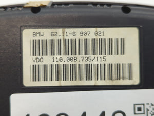 2006-2008 Bmw 750i Instrument Cluster Speedometer Gauges P/N:62.11-6 907 021 62.11-6 972 091 Fits OEM Used Auto Parts - Oemusedautoparts1.com