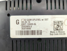 2014-2015 Ford Explorer Instrument Cluster Speedometer Gauges P/N:EB5T-10849-GL EB5T-10849-GC Fits 2014 2015 OEM Used Auto Parts