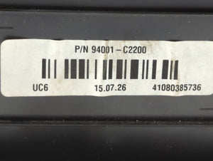 2016-2017 Hyundai Sonata Instrument Cluster Speedometer Gauges P/N:94001-C2200 94001-C2201 Fits 2016 2017 OEM Used Auto Parts