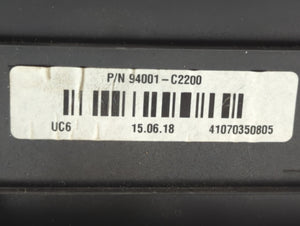 2016-2017 Hyundai Sonata Instrument Cluster Speedometer Gauges P/N:94001-C2200 94001-C2201 Fits 2016 2017 OEM Used Auto Parts