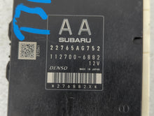 2015-2016 Subaru Forester PCM Engine Computer ECU ECM PCU OEM P/N:22765AG752 Fits 2015 2016 OEM Used Auto Parts