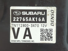 2015 Subaru Legacy PCM Engine Computer ECU ECM PCU OEM P/N:22765AK16A 22765AF35C Fits OEM Used Auto Parts