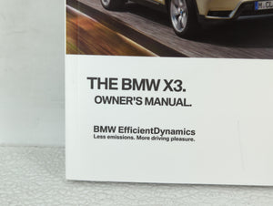 2012 Bmw X3 Owners Manual Book Guide OEM Used Auto Parts