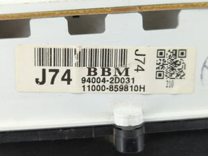 2004-2006 Hyundai Elantra Instrument Cluster Speedometer Gauges P/N:94004-2D031 94004-2D030 Fits 2004 2005 2006 OEM Used Auto Parts