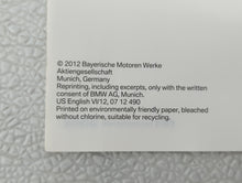 2013 Bmw 328i Owners Manual Book Guide OEM Used Auto Parts