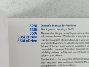 2011 Bmw 528i Owners Manual Book Guide OEM Used Auto Parts