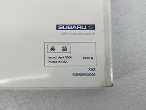 2005 Subaru Legacy Owners Manual Book Guide OEM Used Auto Parts