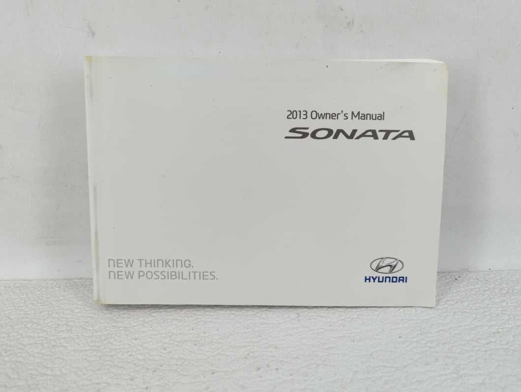 2013 Hyundai Sonata Owners Manual Book Guide OEM Used Auto Parts