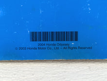 2004 Honda Odyssey Owners Manual Book Guide OEM Used Auto Parts