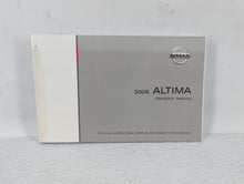 2006 Nissan Altima Owners Manual Book Guide OEM Used Auto Parts