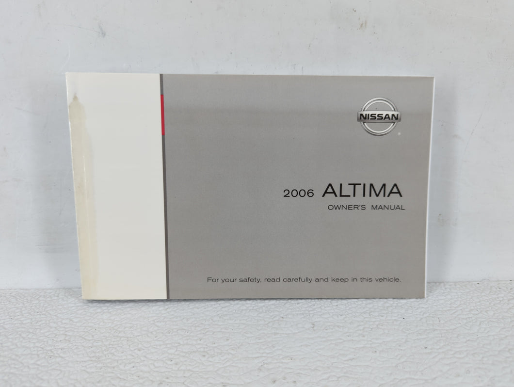 2006 Nissan Altima Owners Manual Book Guide OEM Used Auto Parts