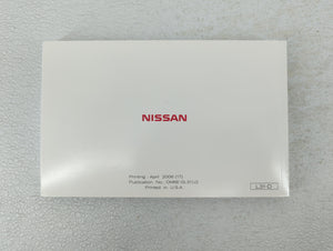 2006 Nissan Altima Owners Manual Book Guide OEM Used Auto Parts