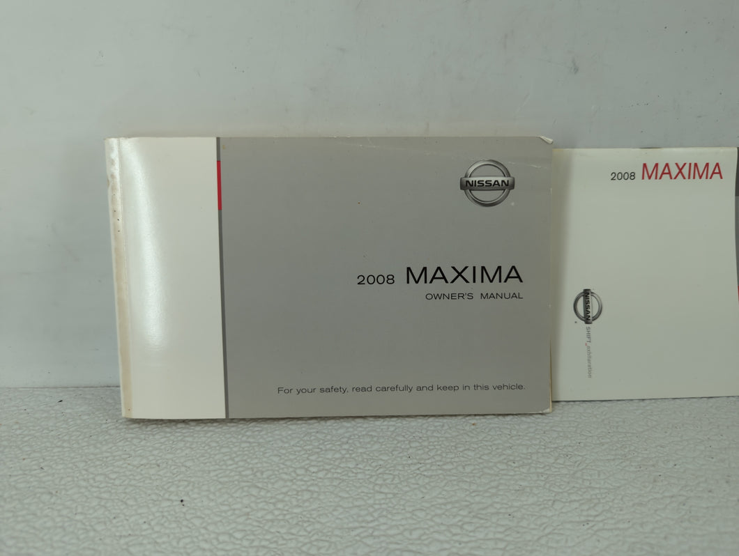 2008 Nissan Maxima Owners Manual Book Guide OEM Used Auto Parts