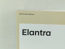 2018 Hyundai Elantra Owners Manual Book Guide OEM Used Auto Parts