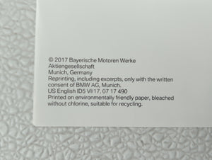 2018 Bmw 328i Owners Manual Book Guide OEM Used Auto Parts