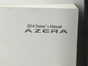 2014 Hyundai Azera Owners Manual Book Guide OEM Used Auto Parts