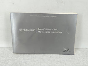 2017 Infiniti Q50 Owners Manual Book Guide OEM Used Auto Parts