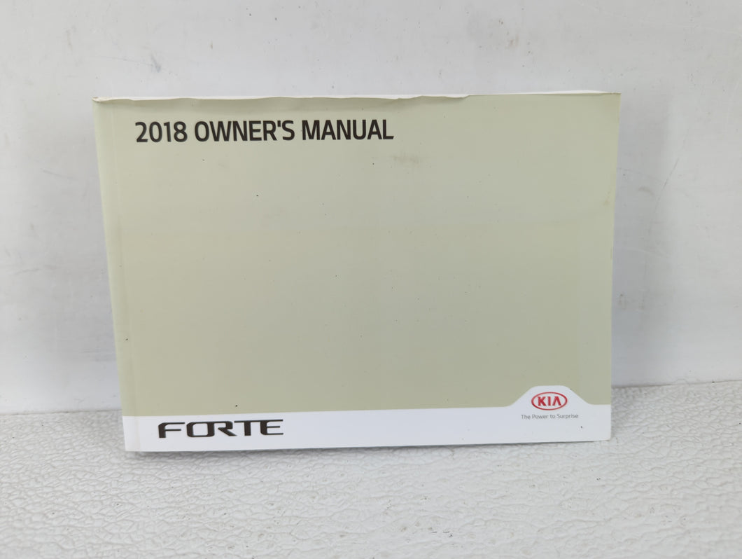 2018 Kia Forte Owners Manual Book Guide OEM Used Auto Parts