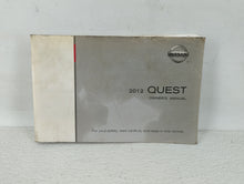 2012 Nissan Quest Owners Manual Book Guide OEM Used Auto Parts