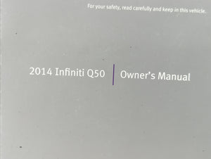 2014 Infiniti Q50 Owners Manual Book Guide OEM Used Auto Parts