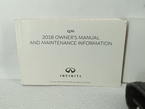 2018 Infiniti Q50 Owners Manual Book Guide OEM Used Auto Parts