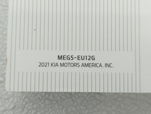 2021 Kia K5 Owners Manual Book Guide OEM Used Auto Parts