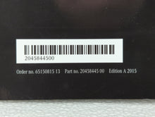 2016 Mercedes-Benz C200 Owners Manual Book Guide OEM Used Auto Parts