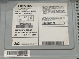 2013-2015 Honda Civic Radio AM FM Cd Player Receiver Replacement P/N:39100-TR3-A314-M1 Fits 2013 2014 2015 OEM Used Auto Parts