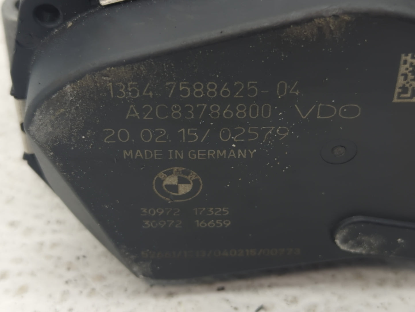 2012-2015 Bmw X1 Throttle Body P/N:1354 7588625-04 1354 7588625-03 Fits 2012 2013 2014 2015 2016 2017 2018 OEM Used Auto Parts - Oemusedautoparts1.com
