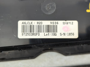 2014-2016 Kia Cadenza Climate Control Module Temperature AC/Heater Replacement P/N:972503RGE0 972503RGK0 Fits 2014 2015 2016 OEM Used Auto Parts