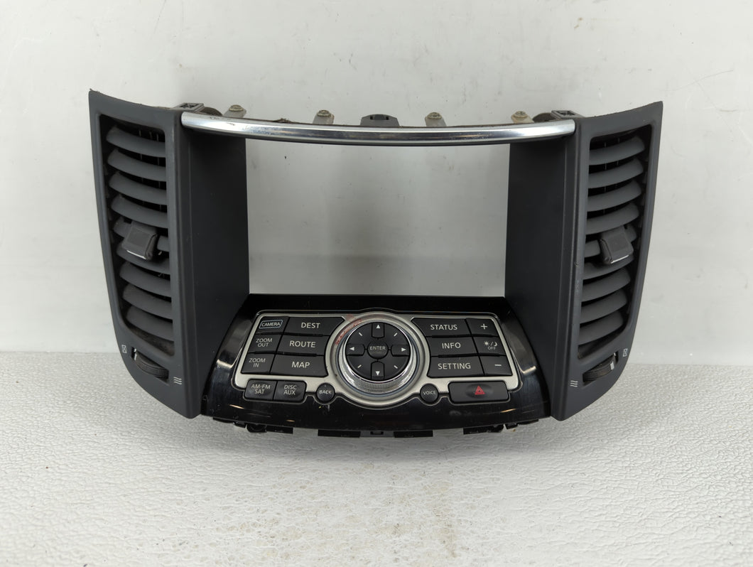 2012 Infiniti Fx50 Radio Control Panel