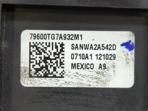 2019-2020 Honda Pilot Climate Control Module Temperature AC/Heater Replacement P/N:79600TG7A932M1 Fits 2019 2020 OEM Used Auto Parts