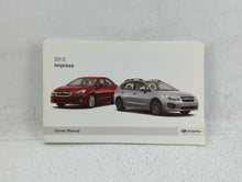 2012 Subaru Impreza Owners Manual Book Guide OEM Used Auto Parts