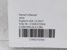 2019 Volkswagen Jetta Owners Manual Book Guide OEM Used Auto Parts