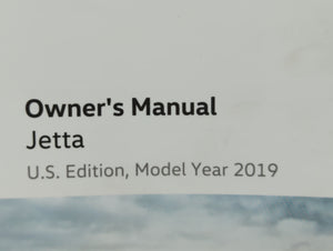 2019 Volkswagen Jetta Owners Manual Book Guide OEM Used Auto Parts