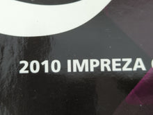 2010 Subaru Impreza Owners Manual Book Guide OEM Used Auto Parts