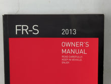 2013 Scion Fr-S Owners Manual Book Guide OEM Used Auto Parts