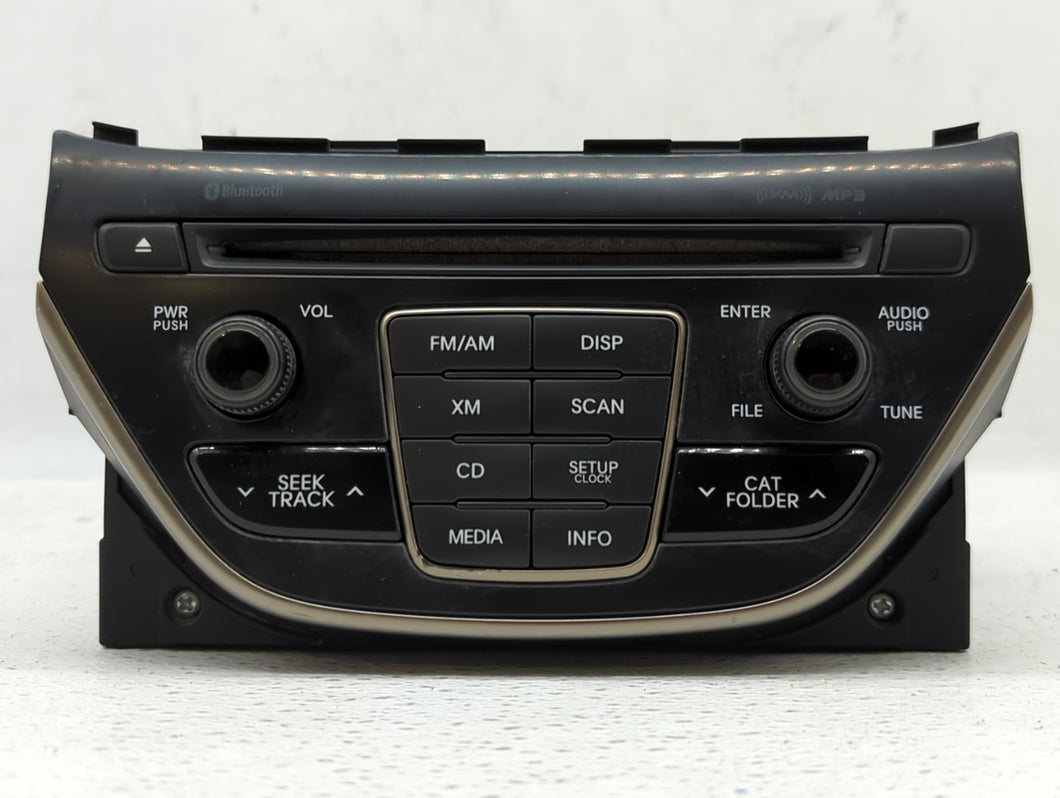 2014-2015 Hyundai Genesis Radio AM FM Cd Player Receiver Replacement P/N:96180-2M118YHG Fits 2014 2015 OEM Used Auto Parts