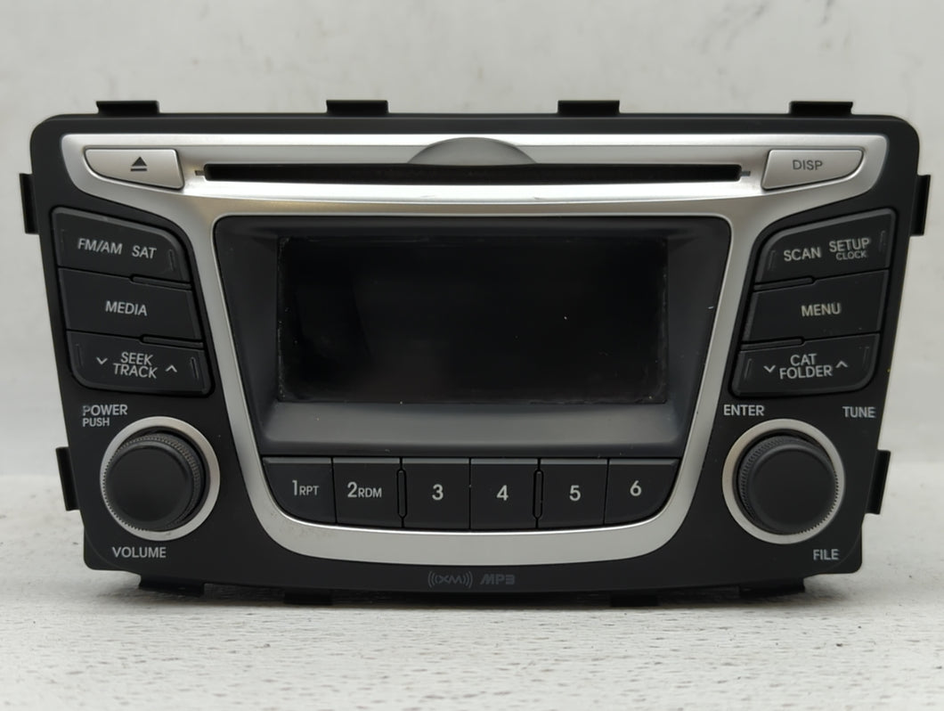 2014 Hyundai Accent Radio AM FM Cd Player Receiver Replacement P/N:96170-1R1104X 96170-1R1104 Fits OEM Used Auto Parts