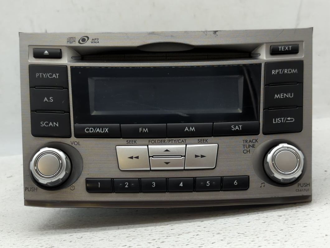 2012-2014 Subaru Legacy Radio AM FM Cd Player Receiver Replacement P/N:86201AJ61A 86271AJ60B Fits 2012 2013 2014 OEM Used Auto Parts