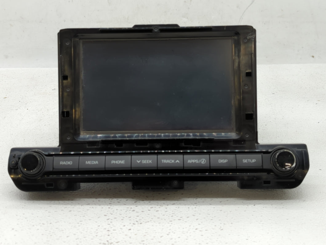 2017-2018 Hyundai Elantra Radio AM FM Cd Player Receiver Replacement P/N:96160-F2101UAT 96160-F2100UAT Fits 2017 2018 OEM Used Auto Parts