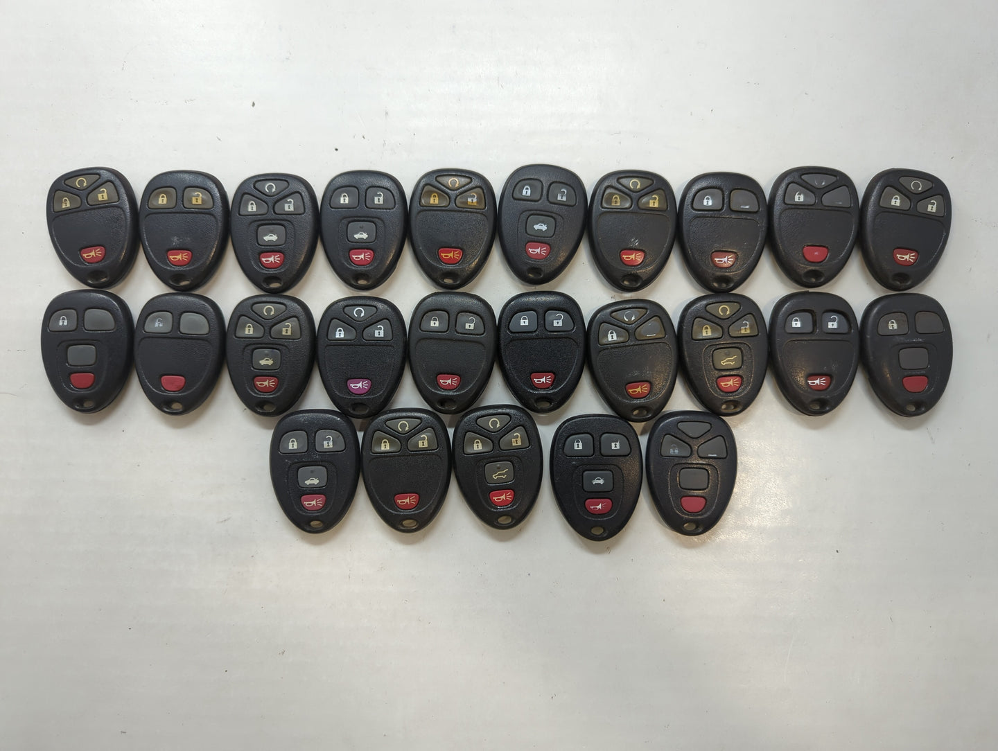 Lot of 25 Chevrolet Keyless Entry Remote Fob OUC60270 | OUC60221 - Oemusedautoparts1.com